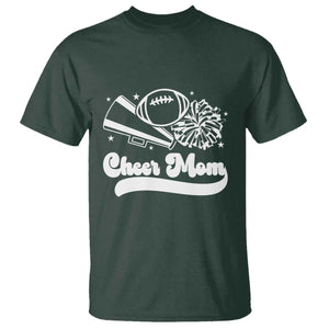 Cheer Mom Football Game Day T Shirt Cheerleader Team Spirit Gift TS12 Dark Forest Green Print Your Wear