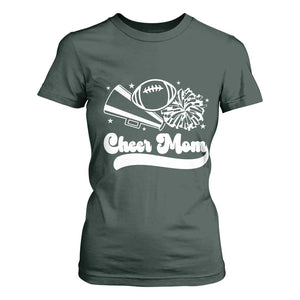 Cheer Mom Football Game Day T Shirt For Women Cheerleader Team Spirit Gift TS12 Dark Forest Green Print Your Wear