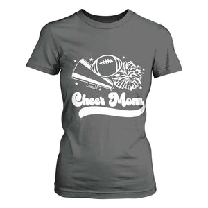 Cheer Mom Football Game Day T Shirt For Women Cheerleader Team Spirit Gift TS12 Dark Heather Print Your Wear