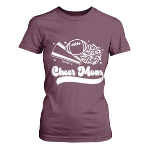 Cheer Mom Football Game Day T Shirt For Women Cheerleader Team Spirit Gift TS12 Maroon Print Your Wear