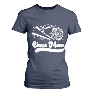 Cheer Mom Football Game Day T Shirt For Women Cheerleader Team Spirit Gift TS12 Navy Print Your Wear