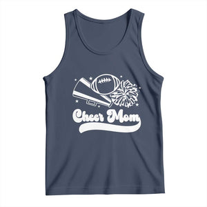 Cheer Mom Football Game Day Tank Top Cheerleader Team Spirit Gift TS12 Navy Print Your Wear