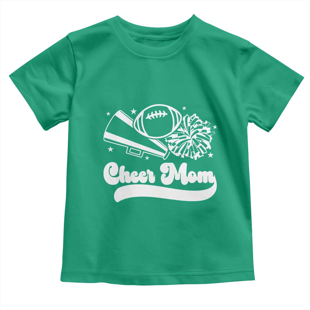 Cheer Mom Football Game Day Toddler T Shirt Cheerleader Team Spirit Gift TS12 Irish Green Print Your Wear