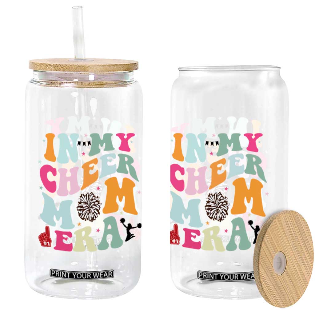 In My Cheer Mom Era Glass Can Cheerleading Gift TS12 Print Your Wear