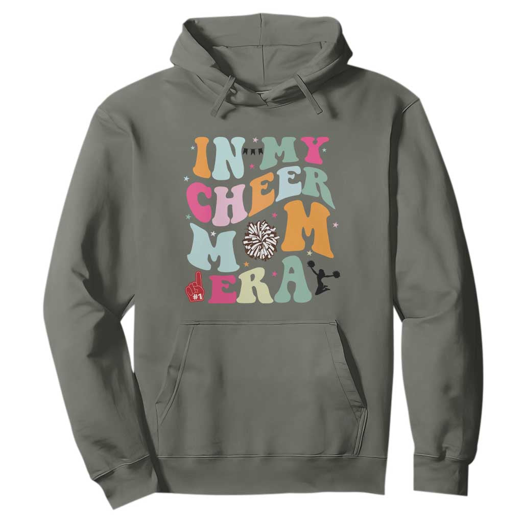 In My Cheer Mom Era Hoodie Cheerleading Gift TS12 Military Green Print Your Wear