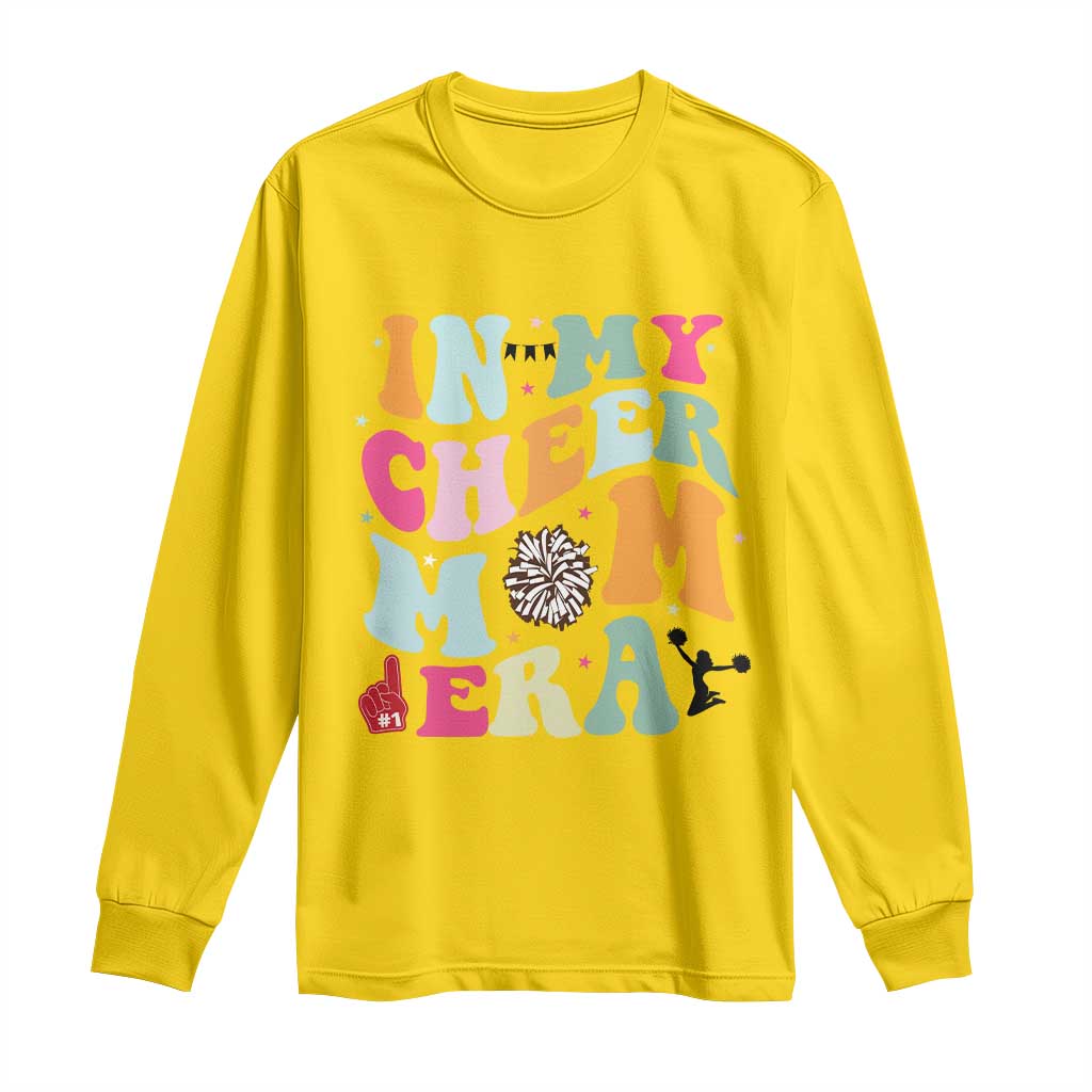 In My Cheer Mom Era Long Sleeve Shirt Cheerleading Gift TS12 Daisy Print Your Wear