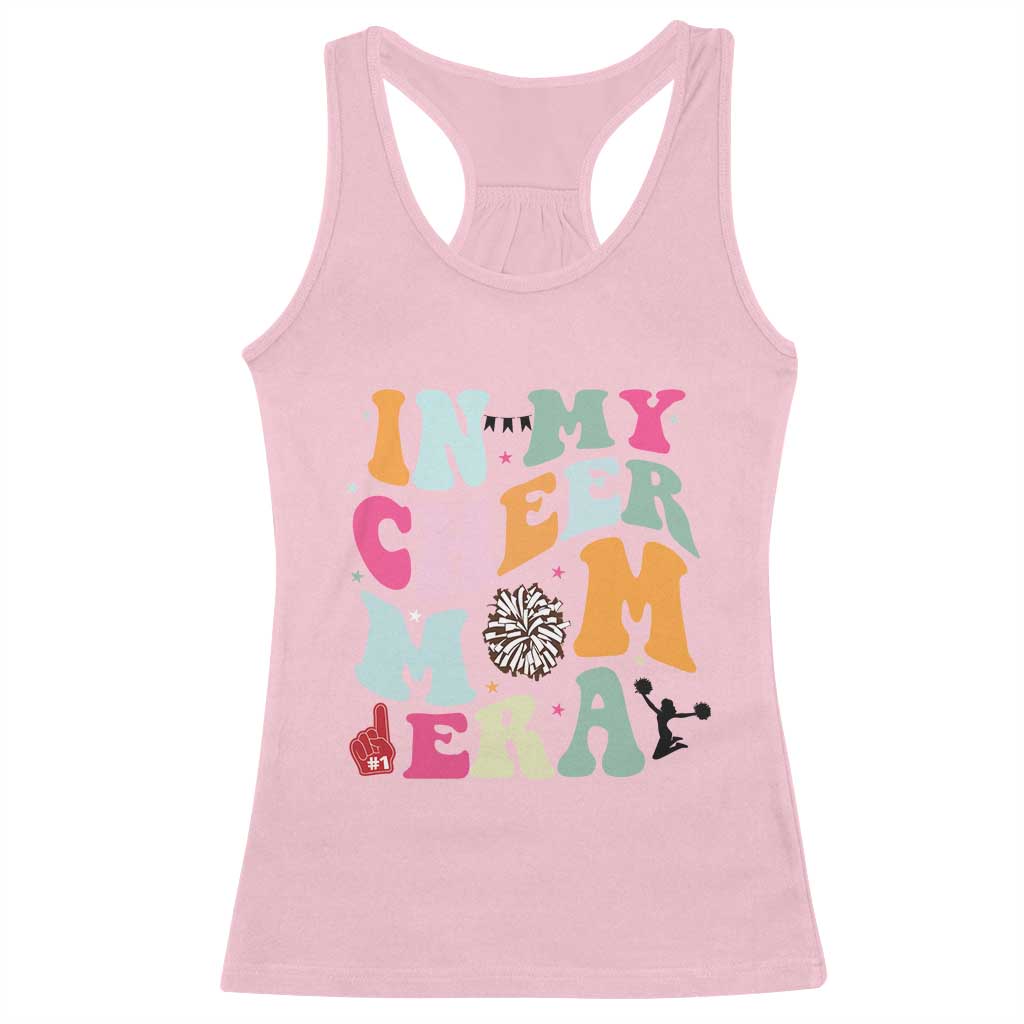 In My Cheer Mom Era Racerback Tank Top Cheerleading Gift TS12 Light Pink Print Your Wear
