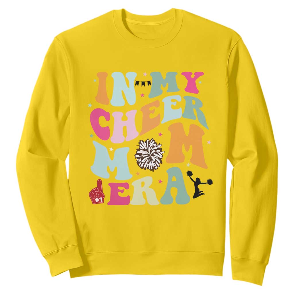 In My Cheer Mom Era Sweatshirt Cheerleading Gift TS12 Daisy Print Your Wear