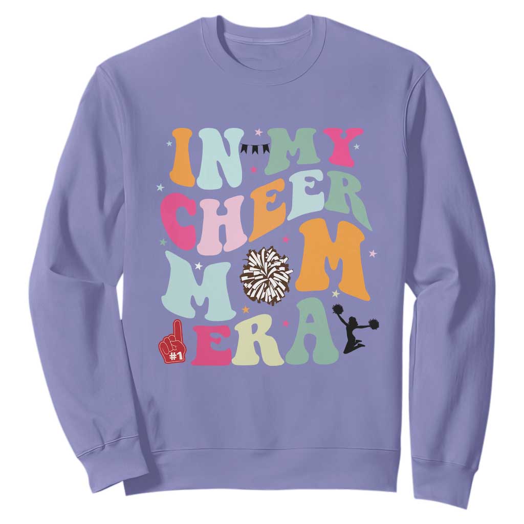 In My Cheer Mom Era Sweatshirt Cheerleading Gift TS12 Violet Print Your Wear