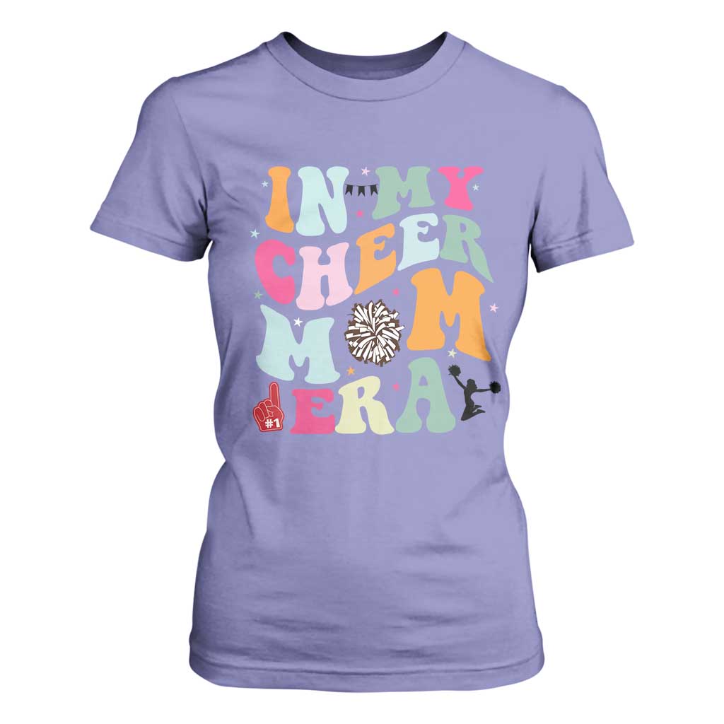 In My Cheer Mom Era T Shirt For Women Cheerleading Gift TS12 Violet Print Your Wear