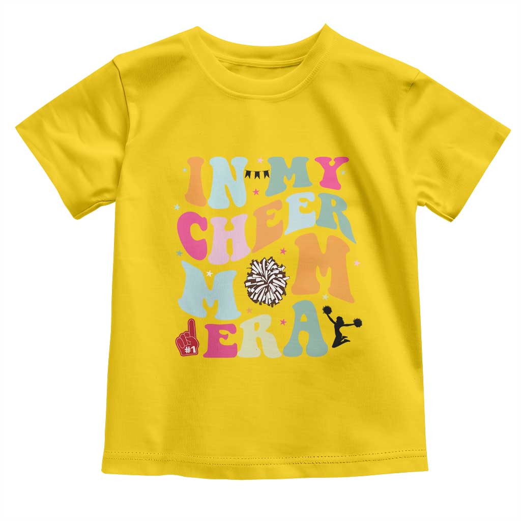 In My Cheer Mom Era Toddler T Shirt Cheerleading Gift TS12 Daisy Print Your Wear
