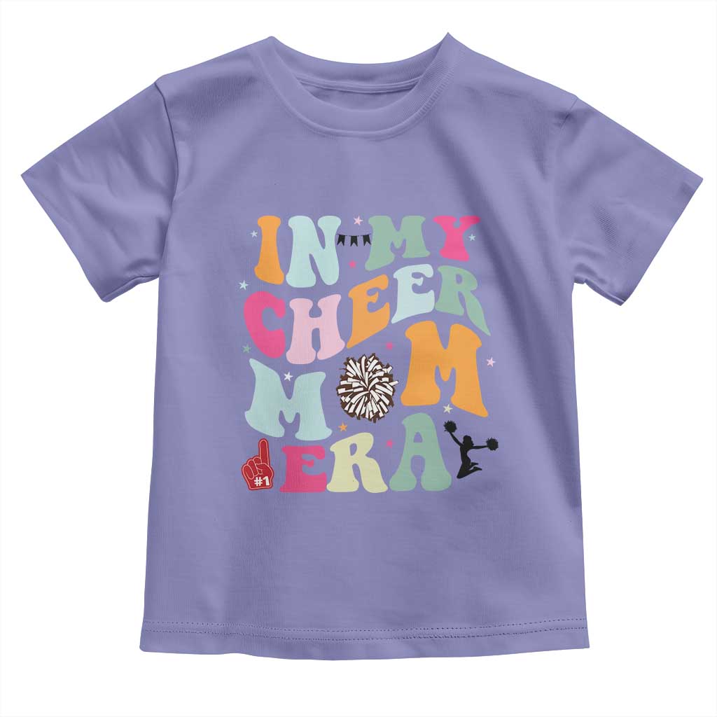 In My Cheer Mom Era Toddler T Shirt Cheerleading Gift TS12 Violet Print Your Wear