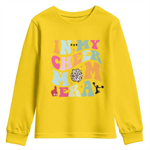 In My Cheer Mom Era Youth Sweatshirt Cheerleading Gift TS12 Daisy Print Your Wear