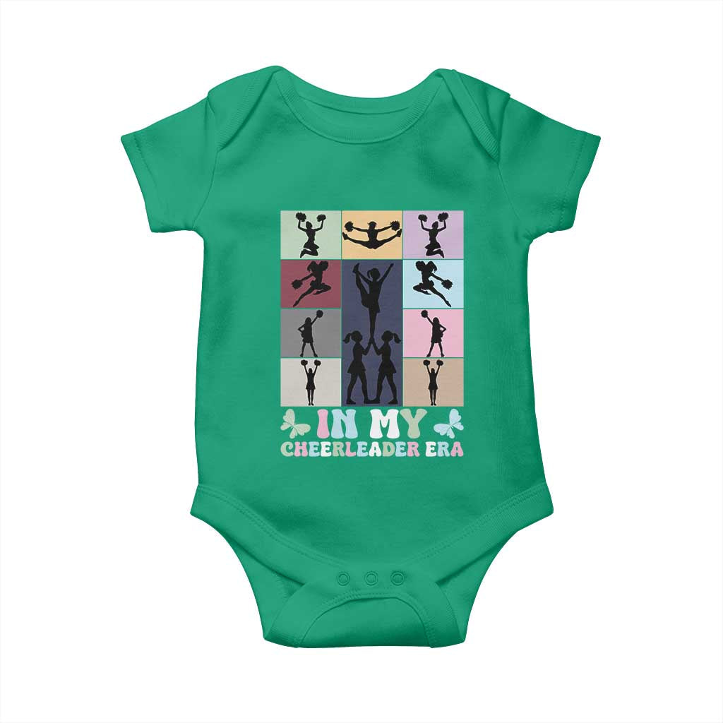 In My Cheer Mom Era Baby Onesie Cheerleader Squad Fan Gift TS12 Irish Green Print Your Wear
