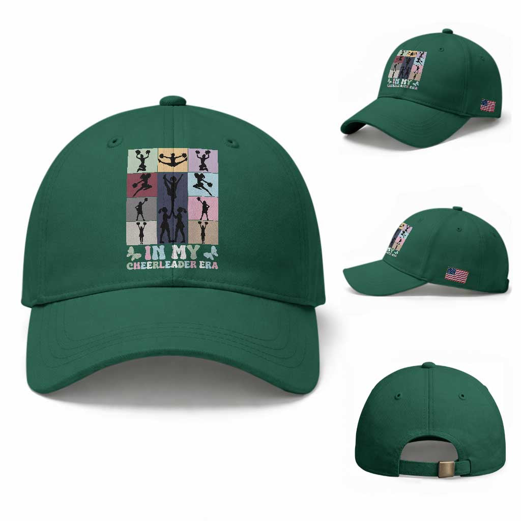 In My Cheer Mom Era Baseball Cap Cheerleader Squad Fan Gift TS12 Baseball Cap Universal Fit Irish Green Print Your Wear