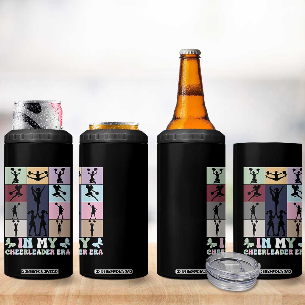 In My Cheer Mom Era 4 in 1 Can Cooler Tumbler Cheerleader Squad Fan Gift TS12 Print Your Wear