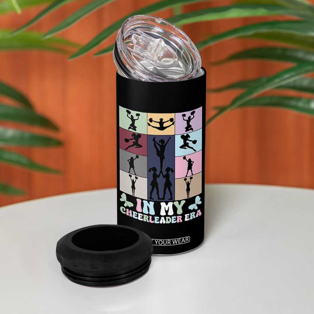 In My Cheer Mom Era 4 in 1 Can Cooler Tumbler Cheerleader Squad Fan Gift TS12 Print Your Wear
