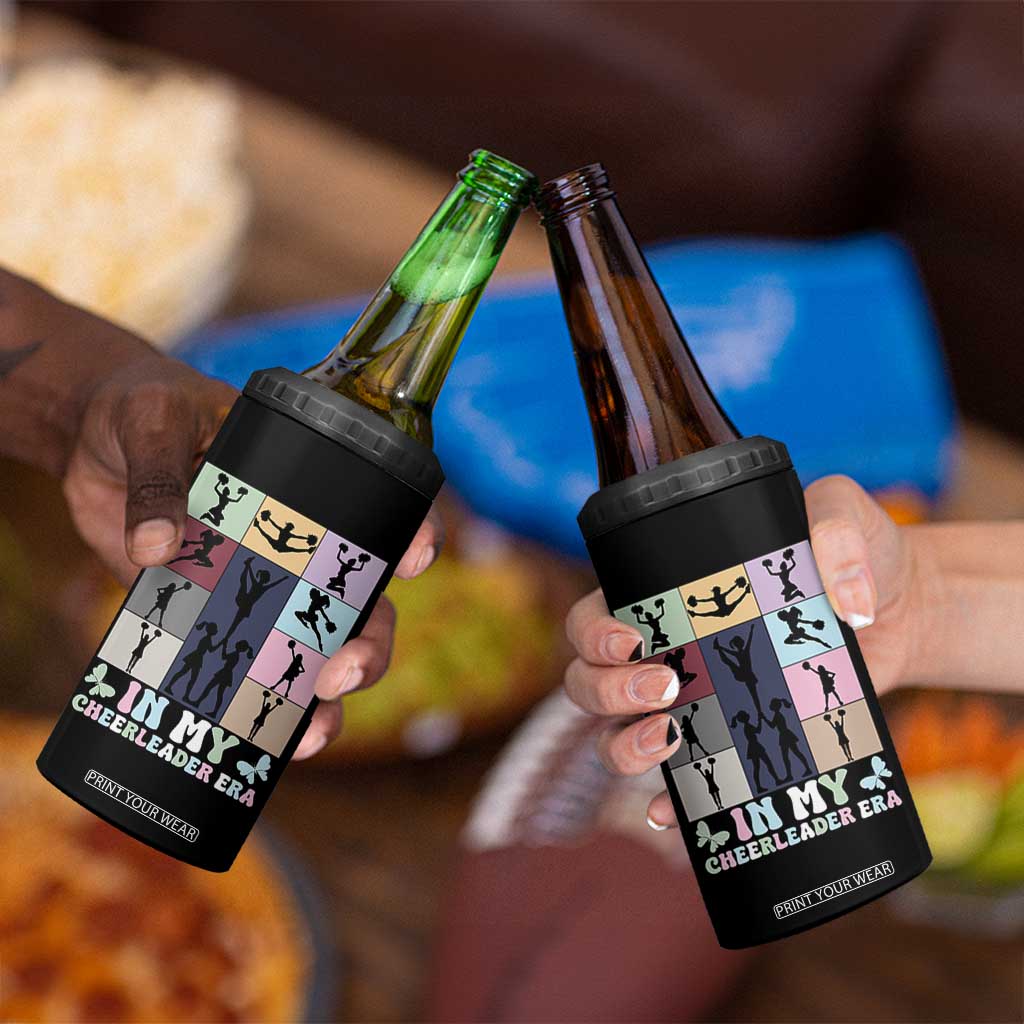 In My Cheer Mom Era 4 in 1 Can Cooler Tumbler Cheerleader Squad Fan Gift TS12 Print Your Wear