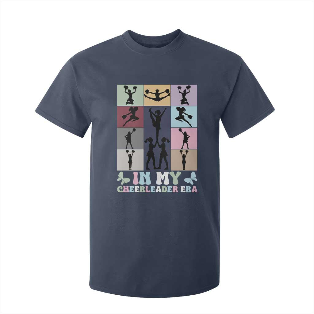 In My Cheer Mom Era T Shirt For Kid Cheerleader Squad Fan Gift TS12 Navy Print Your Wear