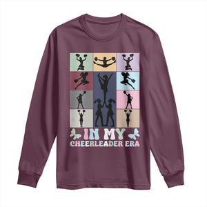 In My Cheer Mom Era Long Sleeve Shirt Cheerleader Squad Fan Gift TS12 Maroon Print Your Wear