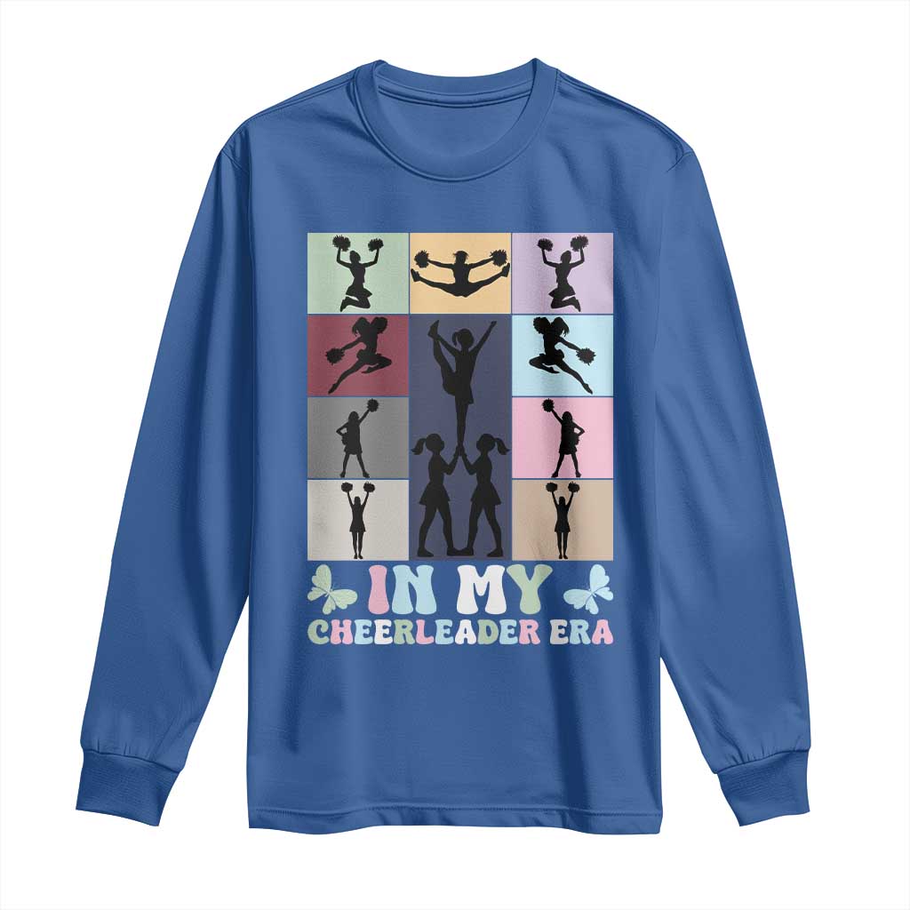 In My Cheer Mom Era Long Sleeve Shirt Cheerleader Squad Fan Gift TS12 Royal Blue Print Your Wear