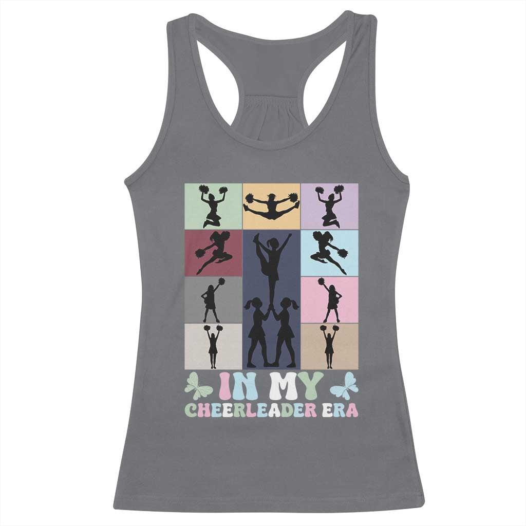 In My Cheer Mom Era Racerback Tank Top Cheerleader Squad Fan Gift TS12 Charcoal Print Your Wear