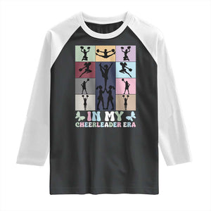 In My Cheer Mom Era Raglan Shirt Cheerleader Squad Fan Gift TS12 Black White Print Your Wear