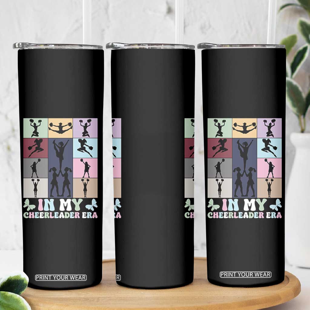 In My Cheer Mom Era Skinny Tumbler Cheerleader Squad Fan Gift TS12 Print Your Wear