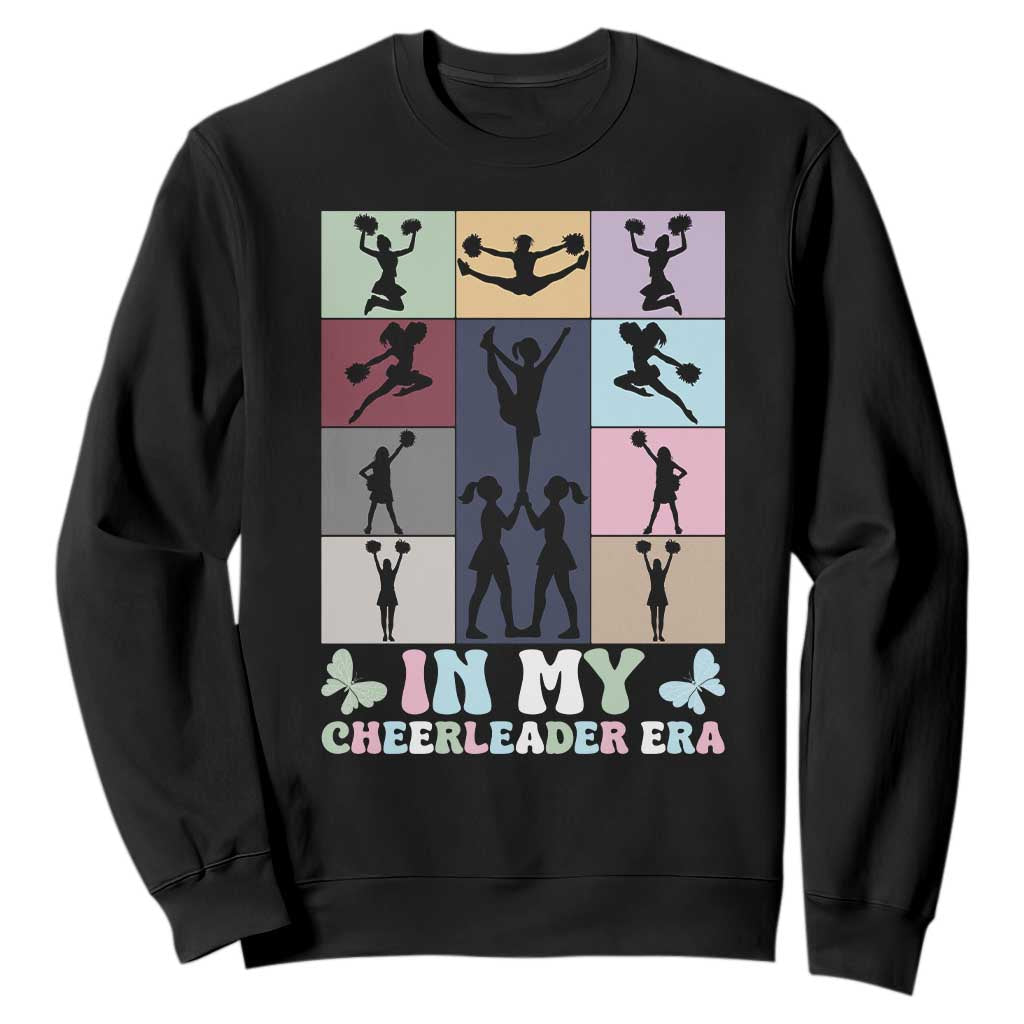 In My Cheer Mom Era Sweatshirt Cheerleader Squad Fan Gift TS12 Black Print Your Wear