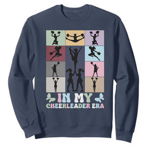 In My Cheer Mom Era Sweatshirt Cheerleader Squad Fan Gift TS12 Navy Print Your Wear