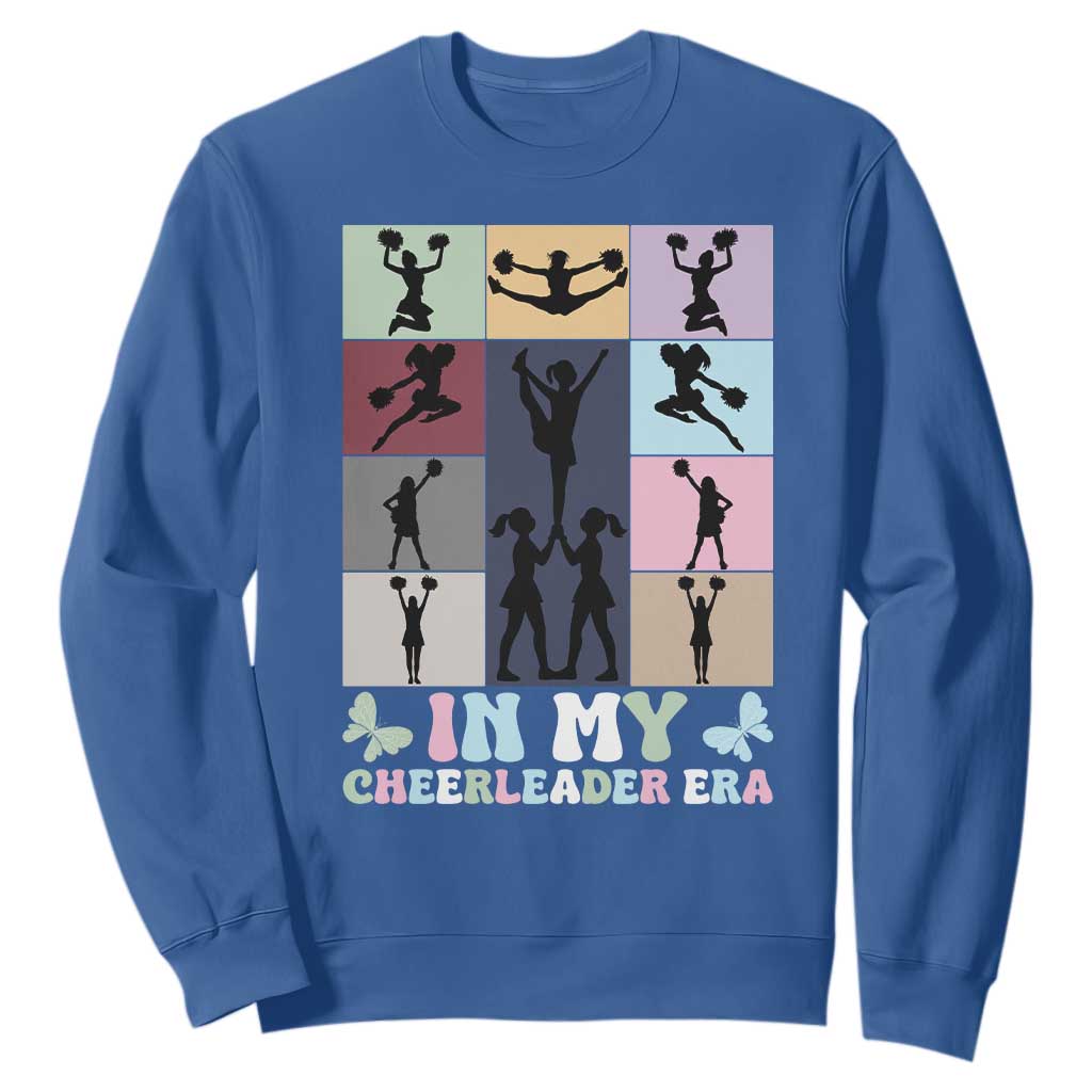 In My Cheer Mom Era Sweatshirt Cheerleader Squad Fan Gift TS12 Royal Blue Print Your Wear