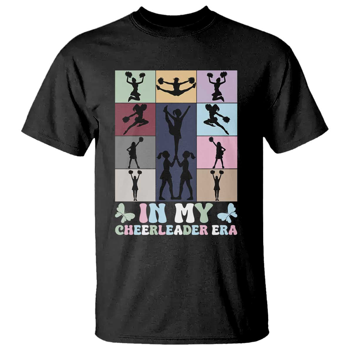 In My Cheer Mom Era T Shirt Cheerleader Squad Fan Gift TS12 Black Print Your Wear