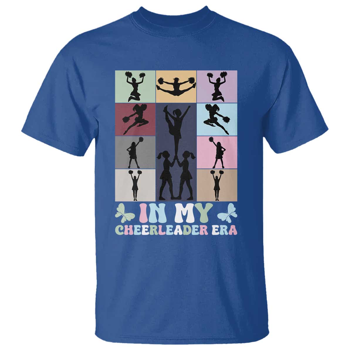 In My Cheer Mom Era T Shirt Cheerleader Squad Fan Gift TS12 Royal Blue Print Your Wear