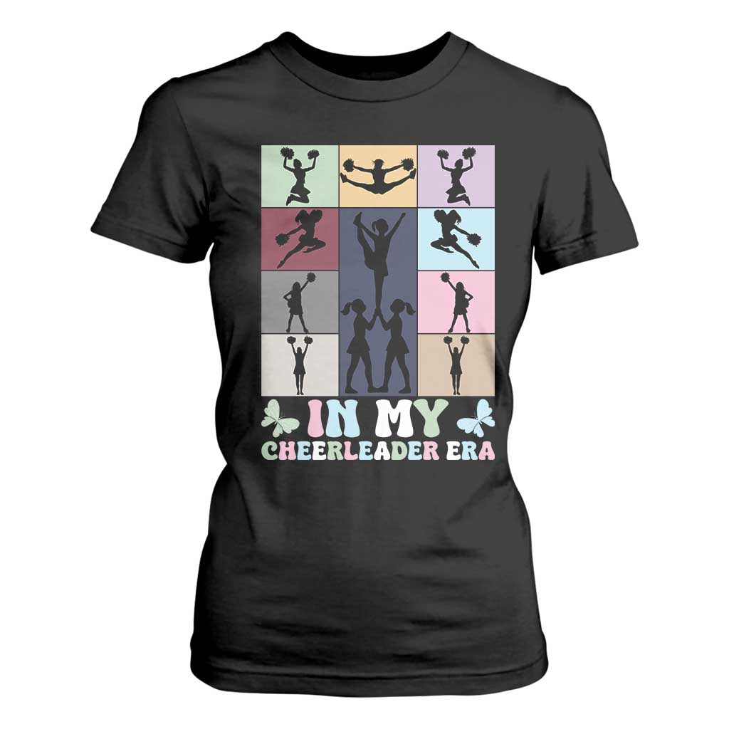 In My Cheer Mom Era T Shirt For Women Cheerleader Squad Fan Gift TS12 Black Print Your Wear