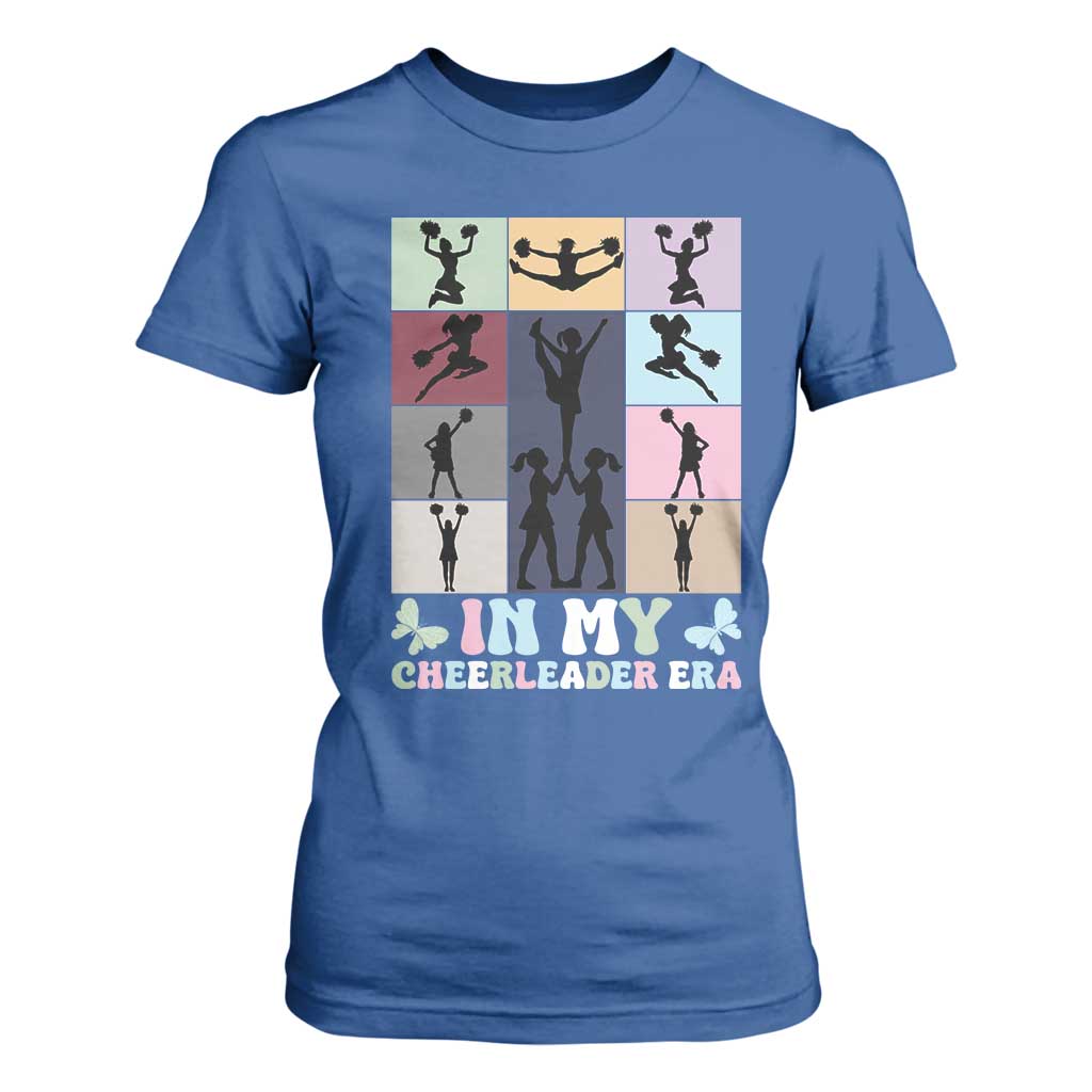 In My Cheer Mom Era T Shirt For Women Cheerleader Squad Fan Gift TS12 Royal Blue Print Your Wear