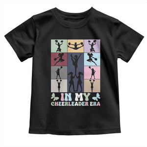 In My Cheer Mom Era Toddler T Shirt Cheerleader Squad Fan Gift TS12 Black Print Your Wear