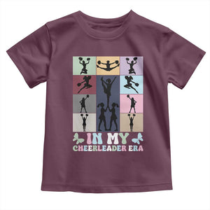 In My Cheer Mom Era Toddler T Shirt Cheerleader Squad Fan Gift TS12 Maroon Print Your Wear