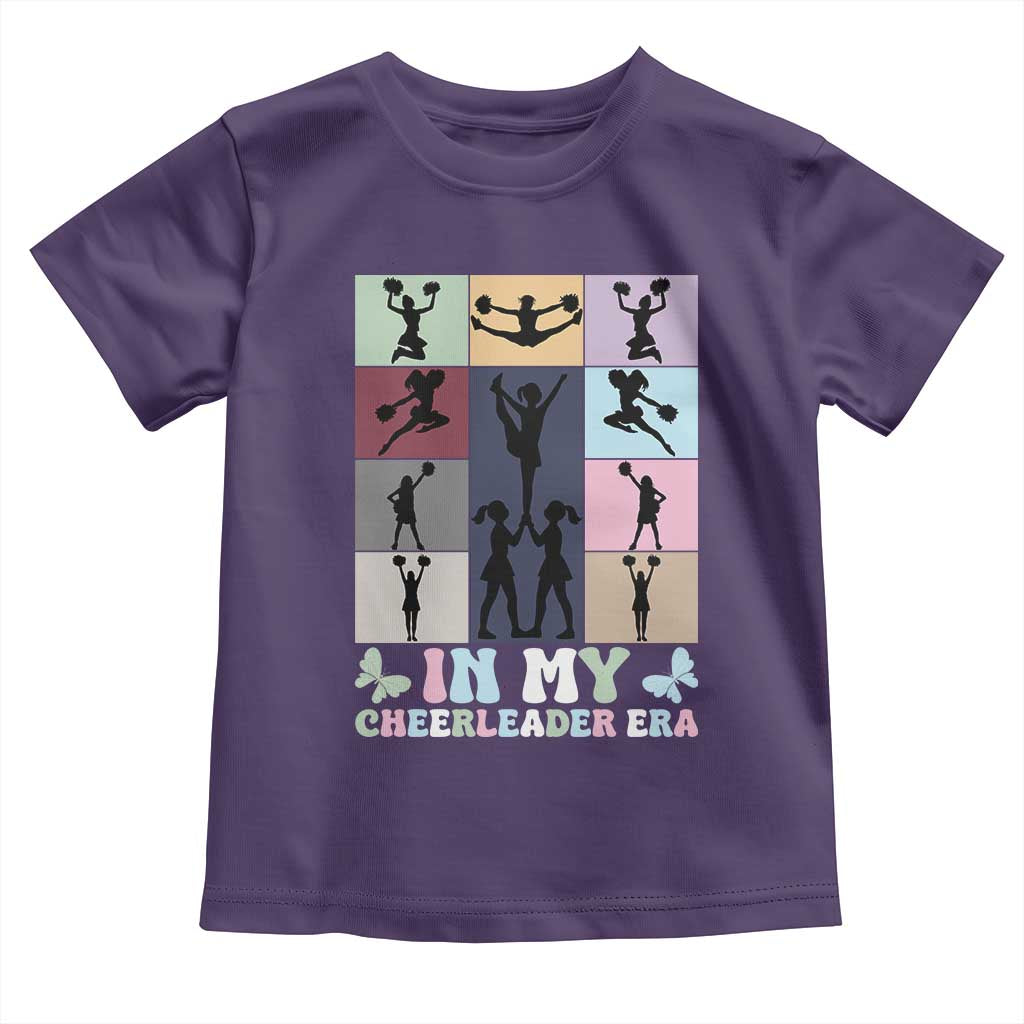 In My Cheer Mom Era Toddler T Shirt Cheerleader Squad Fan Gift TS12 Purple Print Your Wear