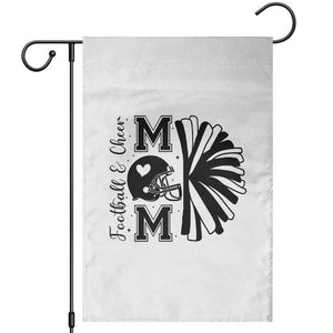 Proud Football And Cheer Mom Quote Garden Flag Gift For Sports Season TS12 White Print Your Wear