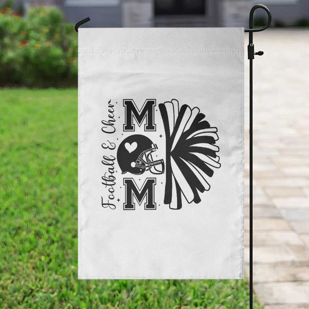 Proud Football And Cheer Mom Quote Garden Flag Gift For Sports Season TS12 Print Your Wear