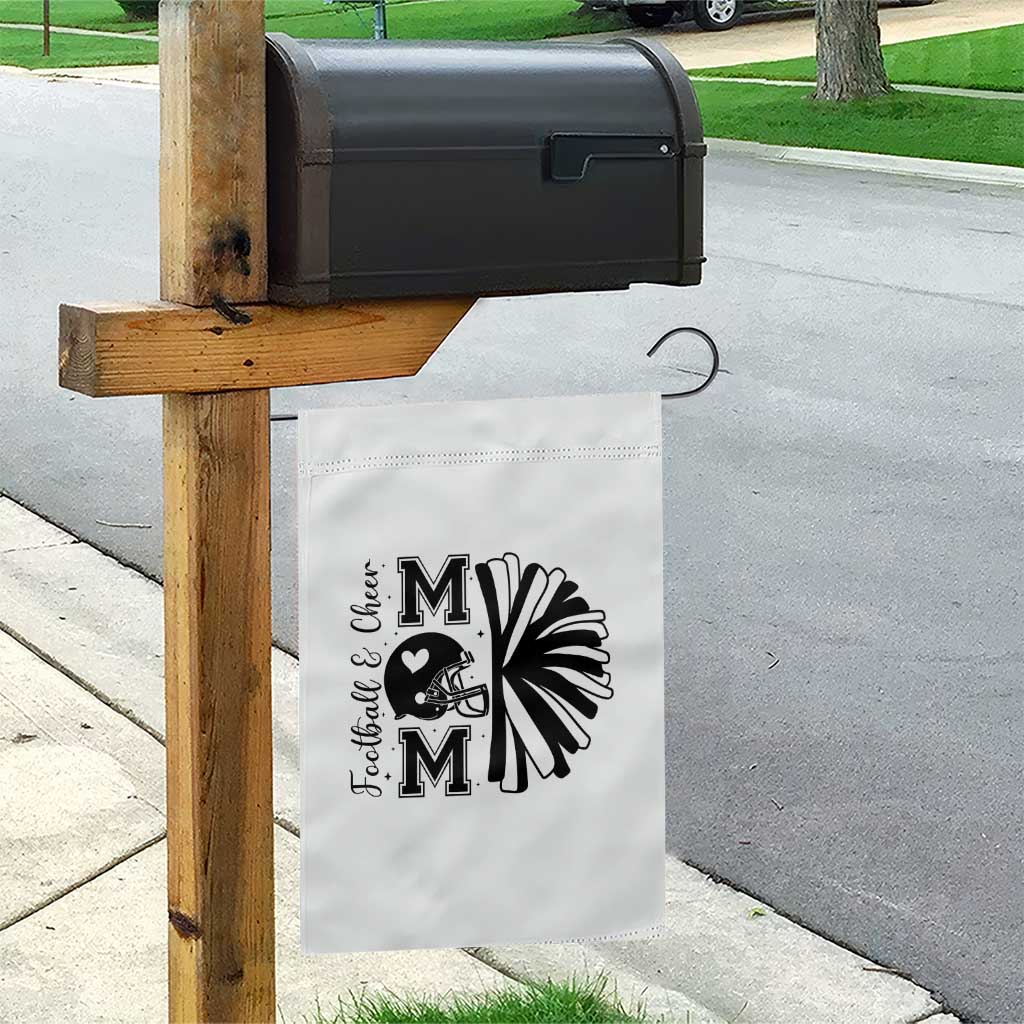 Proud Football And Cheer Mom Quote Garden Flag Gift For Sports Season TS12 Print Your Wear