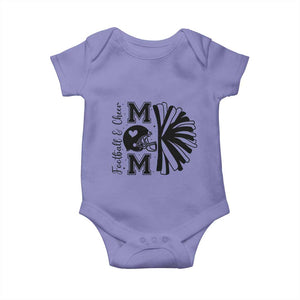Proud Football And Cheer Mom Quote Baby Onesie Gift For Sports Season TS12 Violet Print Your Wear