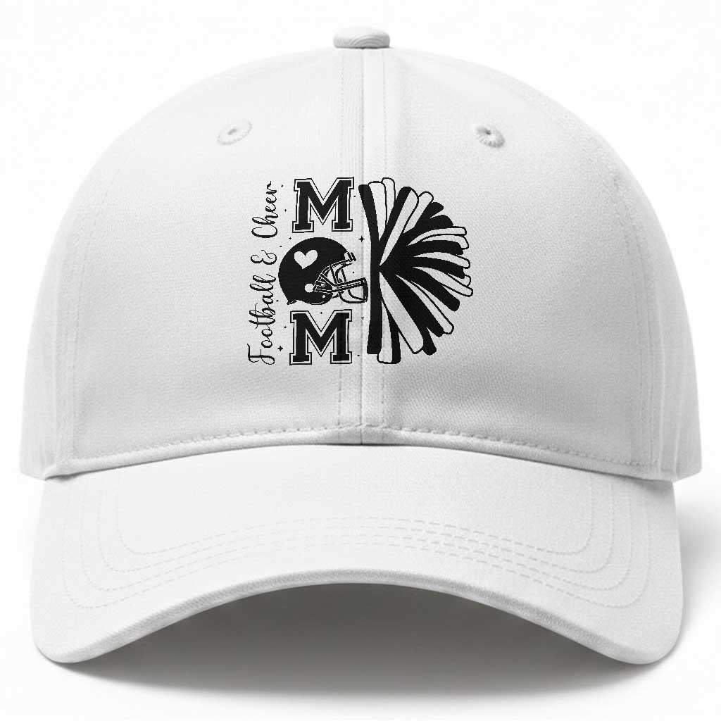 Proud Football And Cheer Mom Quote Baseball Cap Gift For Sports Season TS12 Print Your Wear