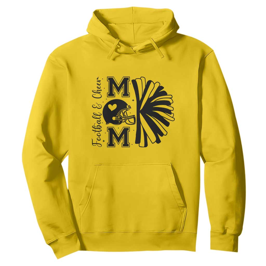 Proud Football And Cheer Mom Quote Hoodie Gift For Sports Season TS12 Daisy Print Your Wear