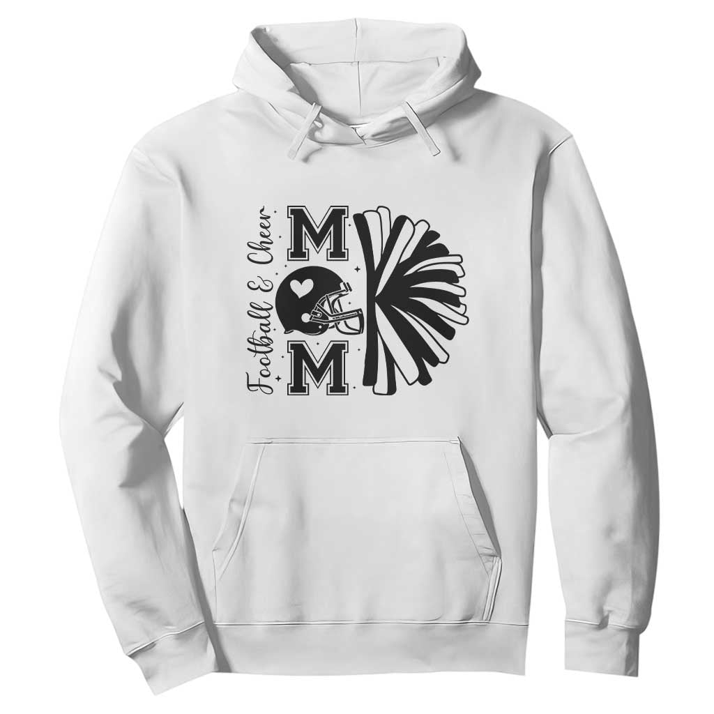 Proud Football And Cheer Mom Quote Hoodie Gift For Sports Season TS12 White Print Your Wear