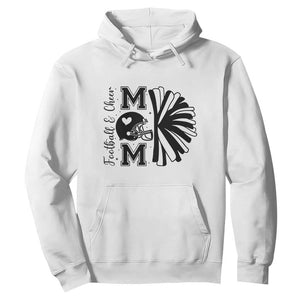 Proud Football And Cheer Mom Quote Hoodie Gift For Sports Season TS12 White Print Your Wear