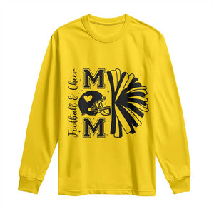 Proud Football And Cheer Mom Quote Long Sleeve Shirt Gift For Sports Season TS12 Daisy Print Your Wear