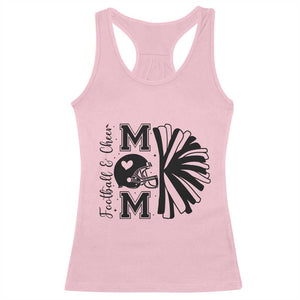 Proud Football And Cheer Mom Quote Racerback Tank Top Gift For Sports Season - Print Your Wear