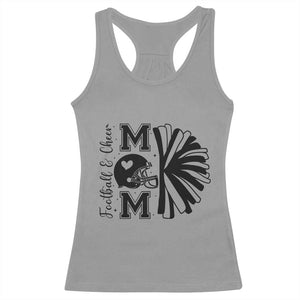 Proud Football And Cheer Mom Quote Racerback Tank Top Gift For Sports Season - Print Your Wear