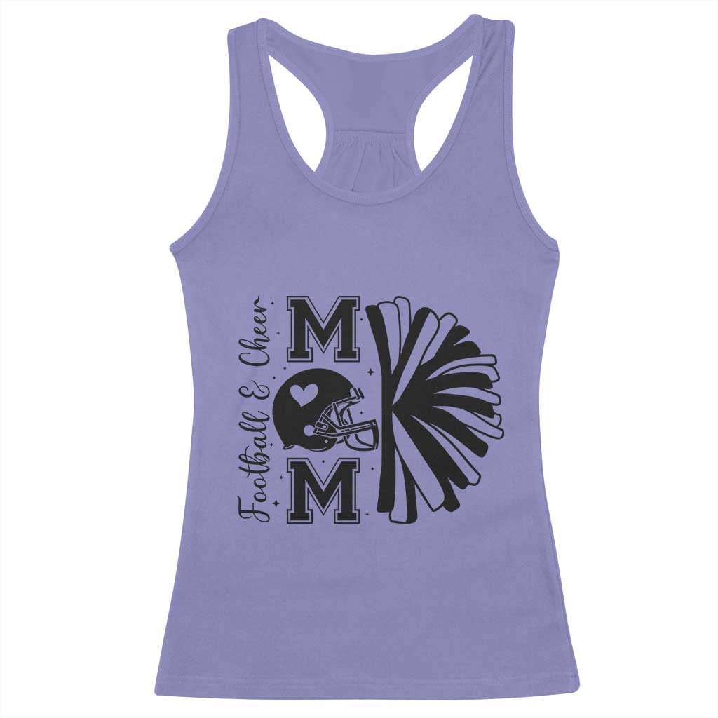 Proud Football And Cheer Mom Quote Racerback Tank Top Gift For Sports Season TS12 Violet Print Your Wear